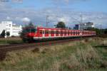 420 483 + 420 486 als S6 nach Weil der Stadt bei Stuttgart-Weilimdorf. Aufgenommen am 03.10.2012.