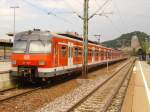 420 422-8 im S1 Endbahnhof Herrenberg am 21.07.2006. Dies ist leider ein uerst seltenes Bild, da der 420 kaum noch auf der S1 Richtung Herrenberg verkehrt.