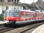 420 401 der S-Bahn Stuttgart in Feuerbach mit neuen Diodenscheinwerfern. (29.03.2007)