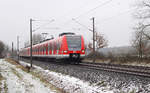 DB Regio 423 436 + 423 404 // Offenbach, südlich des Ortsteils Bieber // 23. Januar 2016