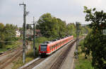 DB Regio 423 276 + 423 097 // München (Fußgängersteg zwischen Lincolnstraße und Lauensteinstraße) // 15.