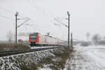 DB Regio 423 171 + 423 163 // Aufgenommen zwischen den Stationen München Flughafen Besucherpark und München Flughafen Terminal. // 15. März 2010