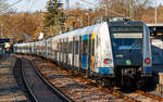 Baustellenlinie S36 vom Flughafen nach Weil der Stadt bei der Ausfahrt aus Oberaichen.
Oberaichen - 20.11.2024