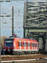 Der Triebzug 423 692-3 nach Dren fotografiert bei der Einfahrt in den Hauptbahnhof von Kln am 08.11.08. (Hans)