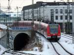 Nachschuss auf 423 681 als S3 nach Holzkirchen; Mnchen-Ost, 02.02.2010
