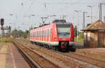 Auf  Betriebsfahrt  befand sich dieser 423 757-4 am 23.08.2011. Aufgenommen in Grokorbetha.