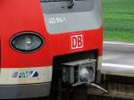 Die Kupplung und Scheinwerfer von 423 914-1 am 02.05.14 in Bad Vilbel