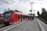 Die neue S-Bahn, Baureihe 423, kurz vor der offiziellen Eröffnung am 14.12.2014, 13.00 Uhr, am Bahnhof Altomünster.