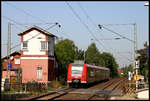 DB Triebwagen 424013 erreicht hier am 12.9.2006 Eilvese auf der Fahrt in Richtung Hannover.