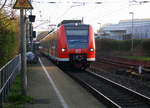 Die Rhein Niers Bahn (RB33) kommt die Kohlscheider-Rampe hoch aus Duisburg-Hbf nach Aachen-Hbf und hält in Kohlscheid und fährt in Richtung