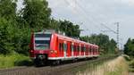 Ein RE59 Hanau - Frankfurt Flughafen zwischen Hanau West und Hanau Wilhelmsbad. Aufgenommen am 6.6.2018 16:24