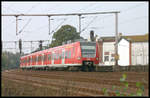 ET 425555 erreicht hier aus Bad Bentheim kommend am 9.10.2005 den Bahnhof Melle.
