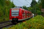 Nachschuß auf einen S2 Zug nach Mosbach Baden dessen Zugschluß vom 425 073 gebildet ist. Hier ist der Zug am Bauhof in Neckargerach auf der Fahrt nach Binau zusehen. 1.10.2020