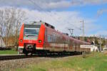 DB 425 046 verlässt als RB89 den Bahnhof Wörnitzstein zur Fahrt nach Donauwörth.