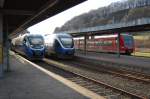 Da am 31.03.2010 wegen eines Bschungsbrandes bei Benhausen, bis auf einige Ausnahmen alle Zge in Altenbeken endeten, kam es zu dieser Zugkombination im Bahnhof.