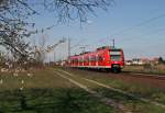 Am sonnigen 09. April 2010 war die Baumblte im Norden von Baden-Wrttemberg in vollem Gange. Da sich die Triebwagen der Baureihe 425 immer mal wieder dazu eignen, etwas zu experimentieren, versuchte ich die Baumblte mit dem Ludwigshafener 425 122, der als RB 18673 von Biblis nach Karlsruhe vor kurzem den Haltepunkt von Wiesental verlassen hat, mit ins Bild zu integrieren.
