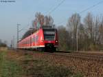 24.03.2011: 425 222-7 mit einem weiteren 425 der S-Bahn Rhein-Neckar als S3 von Karlsruhe nach Germersheim ber Heidelberg, Mannheim.