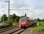 425 537-8 als RB 27 Pendel nach Grevenbroich. Die Strecke zwischen Grevenbroich und Pulheim ist wegen Bauarbeiten gesperrt. 10.9.2013