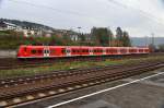 In Neckarelz steht der 425 210  Heidelberg  auf dem Abstellgleis und wird in wenigen Minuten abfahrfertig gemacht, um dann als S2 nach Mosbach Baden zu fahren. Freitag den 15.11.2013