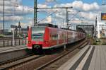 Einfahrt am 24.05.2014 von 425 233-4 und 425 704-4  Haßloch  als S1 nach Kaiserslautern Hbf/Homburg (Saar) Hbf in Ludwigshafen (Rhein) Mitte.