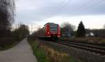 Die Rhein Niers Bahn (RB33) aus Duisburg-Hbf,Heinsberg-Rheinland nach Aachen-Hbf und kommt aus Richtung