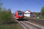 426 023 ist als RB Neunkirchen Saar - Homburg Saar unterwegs. Einfahrt in Wellesweiler am 09.04.2017. Bahnstrecke 3282 Homburg - Neunkirchen