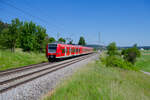 426 034 DB Regio als RB 58120 (Treuchtlingen - Würzburg Hbf) bei Oberdachstetten, 13.06.2021 