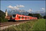 426 528/028 und ein 425er sind als RB 30114 von Kufstein nach Rosenheim unterwegs. (06.08.2009)