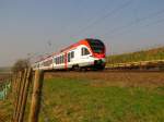 VIAS 414 als VIA 25013 von Neuwied nach Frankfurt (M) Hbf, bei Erbach (Rhg); 23.03.2012