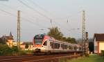 ET 411 und ET 401  als VIA25005 (Neuwied-Frankfurt(Main) Hbf) bei Geisenheim 6.8.14