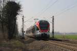 VIAS 404 als VIA 25069 von Koblenz Hbf nach Wiesbaden Hbf, am 23.03.2012 bei Walluf.