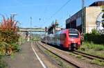 429 101 fährt als RE1 nach Koblenz in Völklingen aus.