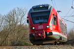 RE 9 nach Sassnitz vor Mukran Borchtitz mit einem netten Gruss vom Führerstand. - 02.04.2019
