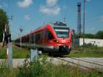 429 030 als RE 33256 Sassnitz-Lietzow an der Abzweigstelle Borchtitz am 24.Juni 2010.