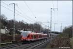 429 029 mit dem RE9 aus Rostock nach Sassnitz. Aufgenommen am 06.02.2011 kurz nach dem Hp Rostock-Kassebohm. 