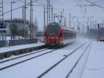 429 027,am 12.Februar 2013,als RE 13025 Stralsund-Binz,in Bergen/Rgen.