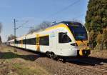 RE 13 nach Hamm bestehend aus ET 7.02 und 6.03 in Bttgen gen Neuss fahrend.