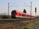 Mal ein anderer Flirt auf der Cantus Bahn Linie, aber nur auf der Durchreise gen Norden: 429 027. Aufgenommen am Umspannwerk Eschwege am 18.03.2015.