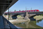 Drei 430er machen sich auf der Rosensteinbrücke auf den Weg Richtung Stuttgart Hbf.
