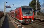 440 539-5 steht hier am 10.01.2018 als RB im Bhf.