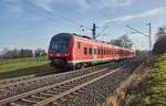 440 542-9 ist als RB in Richtung Würzburg/M. am 10.01.2018 bei Buchbrunn-Mainstockheim unterwegs.