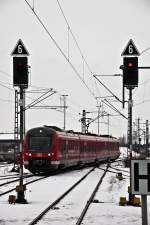 440 547 als Donau-Isar-Express am 21.12.2010 bei der Einfahrt in Plattling.