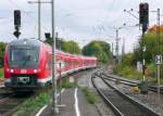 440 040 fhrt am 29.9.10 als RE nach Wrzburg auf Gleis 2 in Neustadt an der Aisch ein.