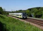 Der 440 602 als ag nach Passau am 08.05.2016 unterwegs bei Sandbach.