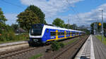 Die RS1 nach Bremen-Burg im Bahnhof Baden (Kreis Verden).