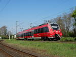 DB Regio Mittelhessenexpress Bombardier Talent 2 (Hamsterbacke) 422 110 am 30.04.17 in Hanau Ostausfahrt von einen Gehweg aus fotografiert
