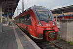 Auf Gleis 9 steht der 442 809 der kurze Zeit zuvor in Würzburg einfuhr. 9.11.2020
