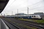 RHEINE (Kreis Steinfurt), 13.09.2021, Blick auf Gleis 8 im Bahnhof Rheine, auf dem ausschließlich die Züge der Linie RE 7 (Betreiber: National Express) verkehren