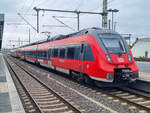 ET 442 614 mit dem RE 13 nach Leipzig Hbf in Magdeburg Hbf, 05.10.2024.