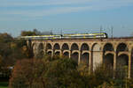 bwegt auf dem Enztalviadukt in Bietigheim-Bissingen am 5.11.24.